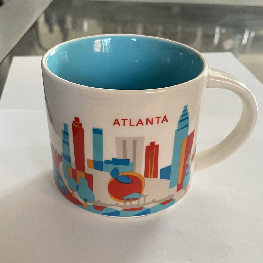 Starbucks Atlanta You Are Here 14oz Mug with Blue Interior